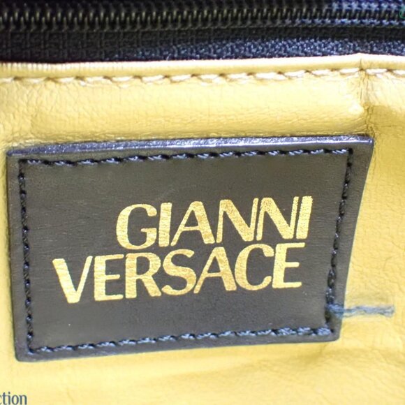 Gianni Versace Leopard Print PVC and Leather Tote Bag - Picture 9 of 10